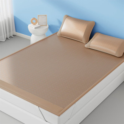 Drap de soie glacée avec housse de matelas pliable de style ajusté pour le sommeil estival