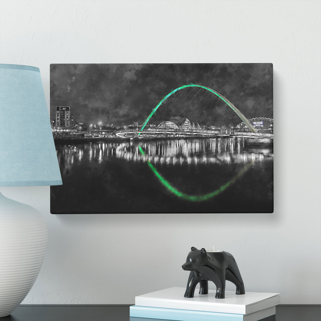 Gateshead Millennium Bridge - Wrapped Canvas
