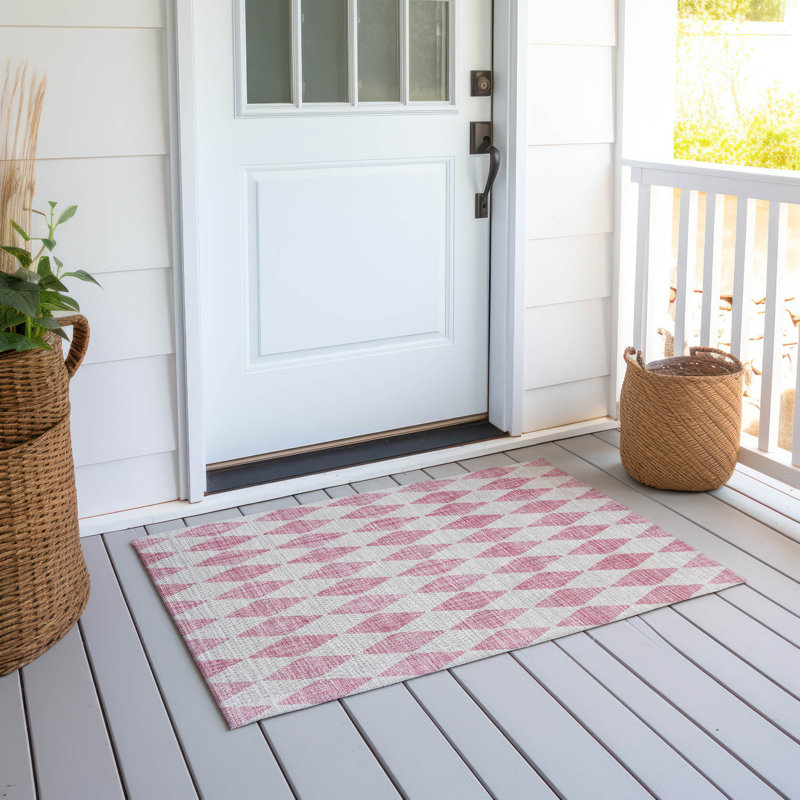 Tapis intérieur / extérieur Loreen avec envers antidérapant, Rectangle 1 pi 8 po x 2 pi 6 po