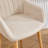 Modern Bar Stools Set of 2, Kitchen Island Tall Chairs with Back, Arm, Footrest and Solid Wood Leg, Linen Fabric Upholstered Bar Stools-2084982160
