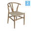Chaise de salle à manger commerciale en bois et en papier Kraft-789356493-791759287