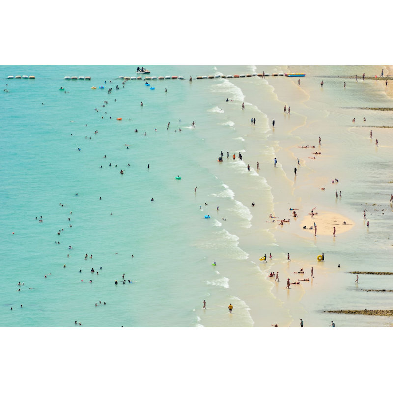 Fun At The Beach - Wrapped Canvas Print, 41 cm H x 61 cm W x 3.81 cm D