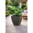 Latia 15.5" Square Plastic Flower Planter Pot – Lightweight, Crack-Resistant, Indoor/Outdoor, Granite Graphite-746510143
