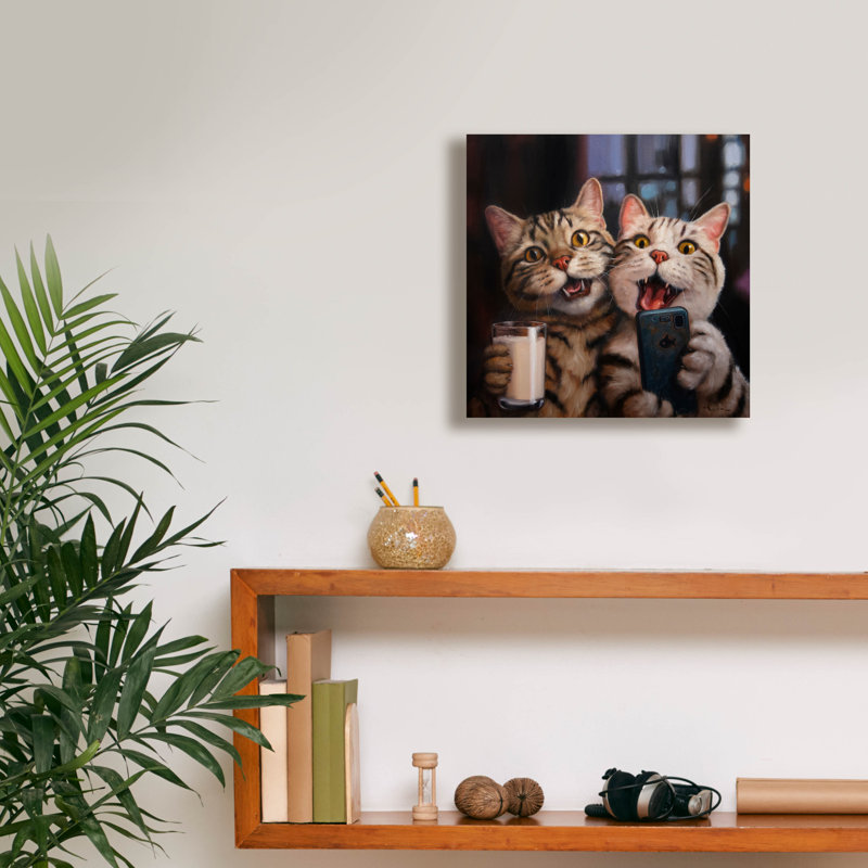 «Happy Hour» par Lucia Heffernan, art mural sur toile, H 12 po x l 12 po x P 0,75 po