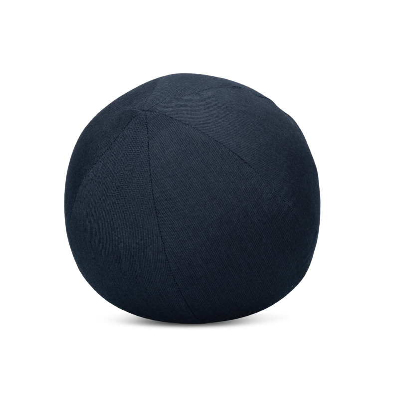 NEW ARRIVALS Circular Indoor/Outdoor Pillow Cover & Insert, Navy
