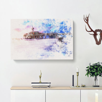 Beach In The Netherlands - Wrapped Canvas