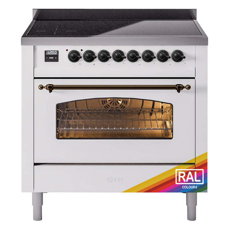 ILVE Nostalgie II 36 in Induction Range, RAL/Bronze