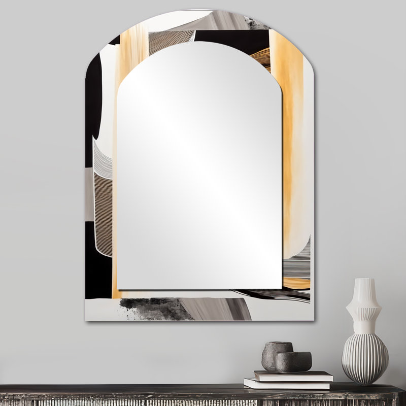 Miroir mural Glam Art Deco Abstract III, 34 po x 25 po
