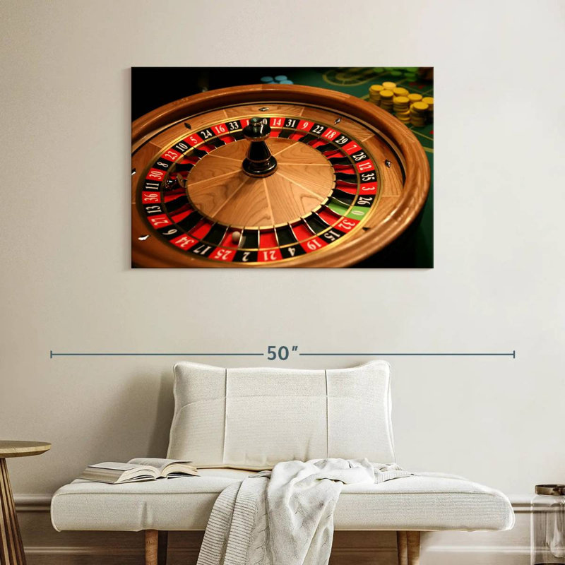 Classic Roulette Table, 26" H x 39" W