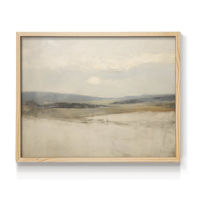 Paysages rétro-II - reproduction encadrée - réarmable, H 8 po x l 10 po, Naturel