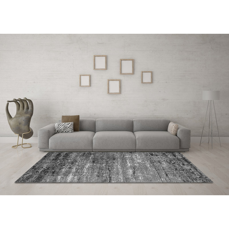 Willien Performance Abstract Indoor Rug, Square 4'