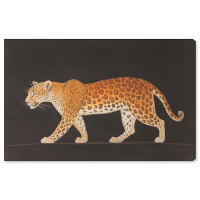 Décoration murale en toile Golden Leopard par Art Remedy