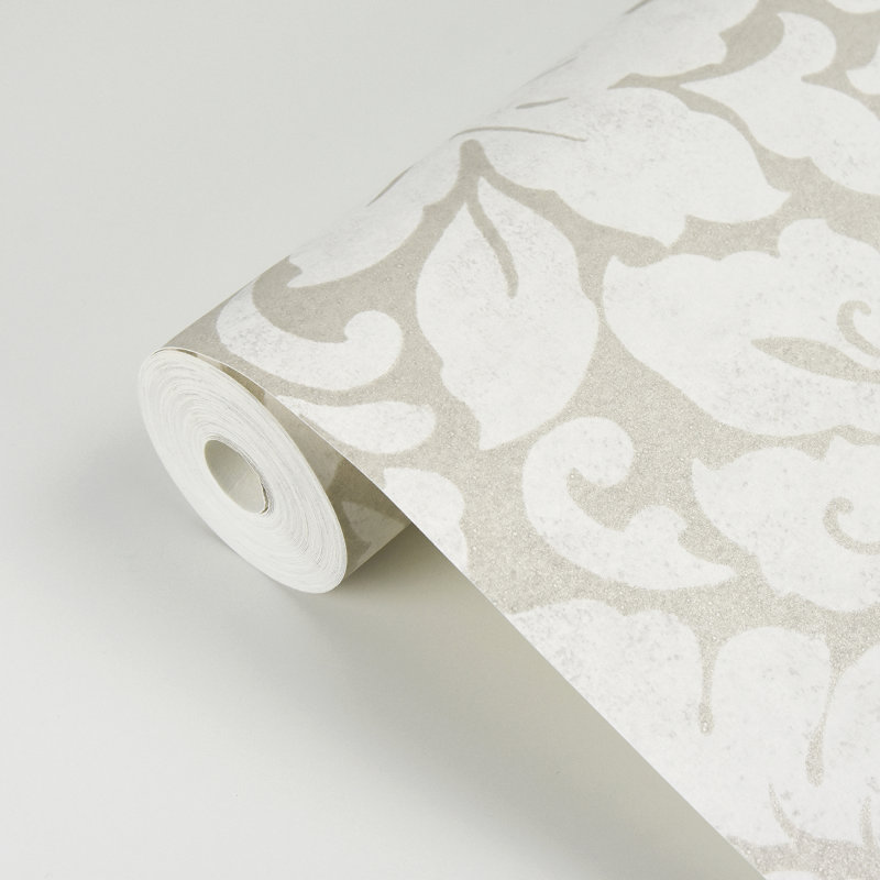 Rouleau de papier peint L 33 pi x l 26,8 po Tott and Eling, Blanc cassé