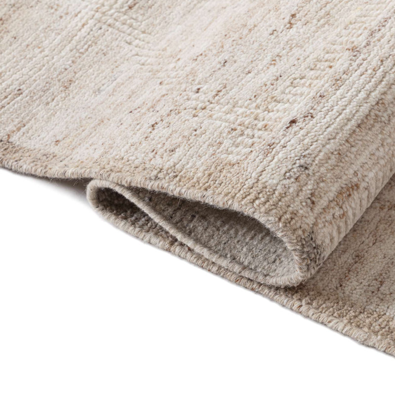 Tapis en laine noué à la main Aya, Rectangle 8 pi 9 po x 11 pi 9 po
