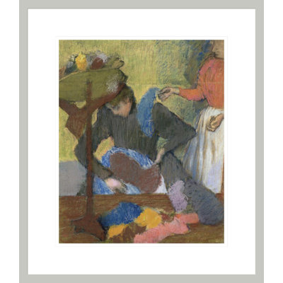 «At the Milliner's» par Edgar Degas, impression giclée encadrée