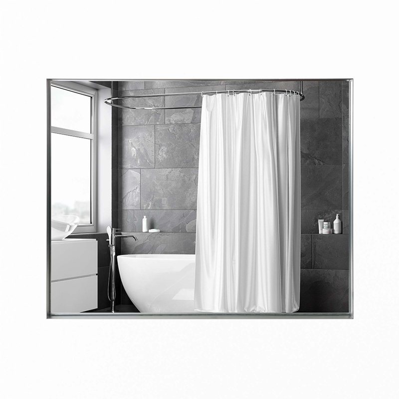 Stene Metal Wall Mirror, Black, 30" x 36"
