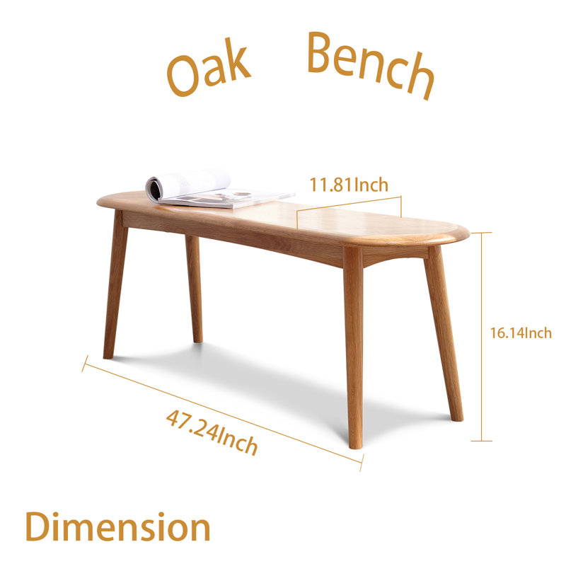 Passendale 6 - Person Solid Wood Top Four Leg Dining Set, Oak
