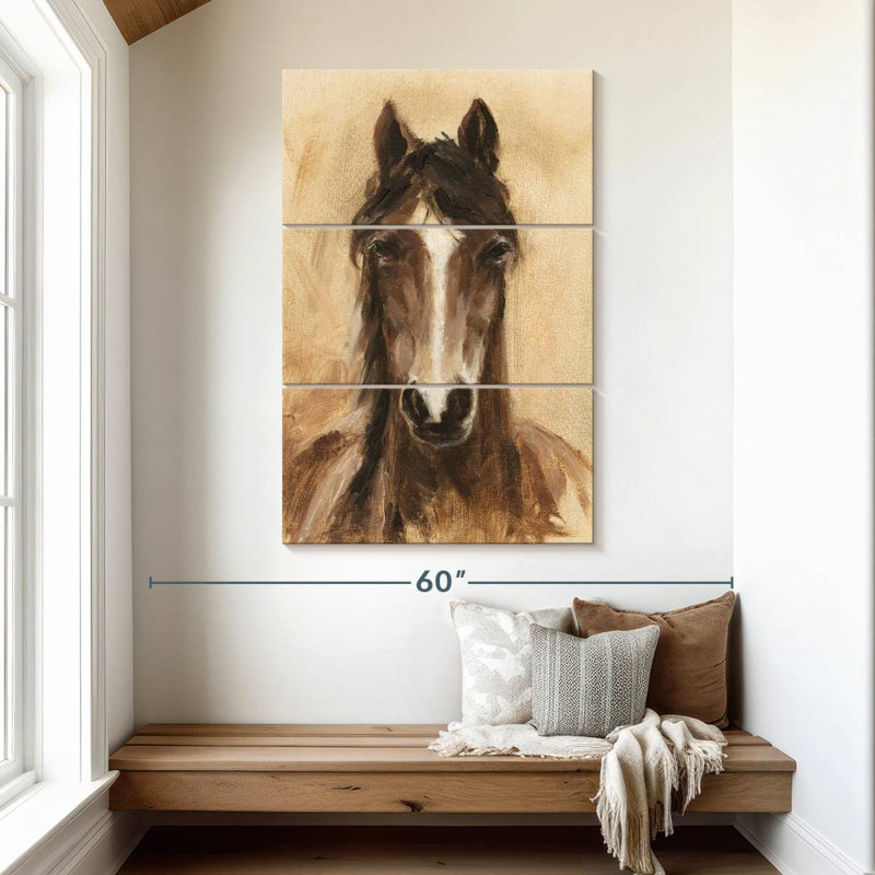 Brampt Western Ranch, animaux I, H 50 po x l 32 po