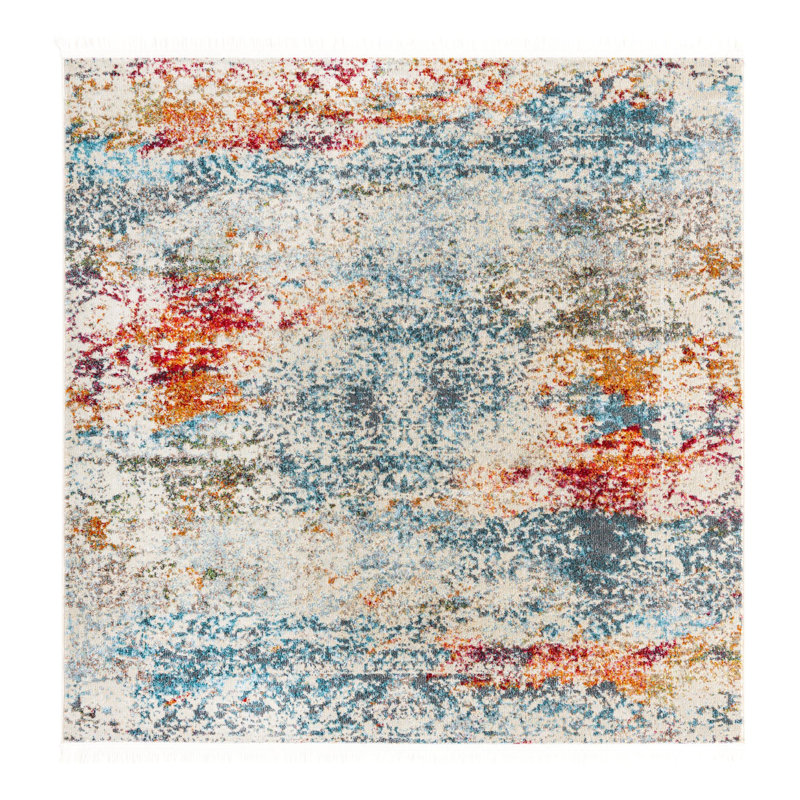 Folmar Oriental Indoor Rug, Square 8'