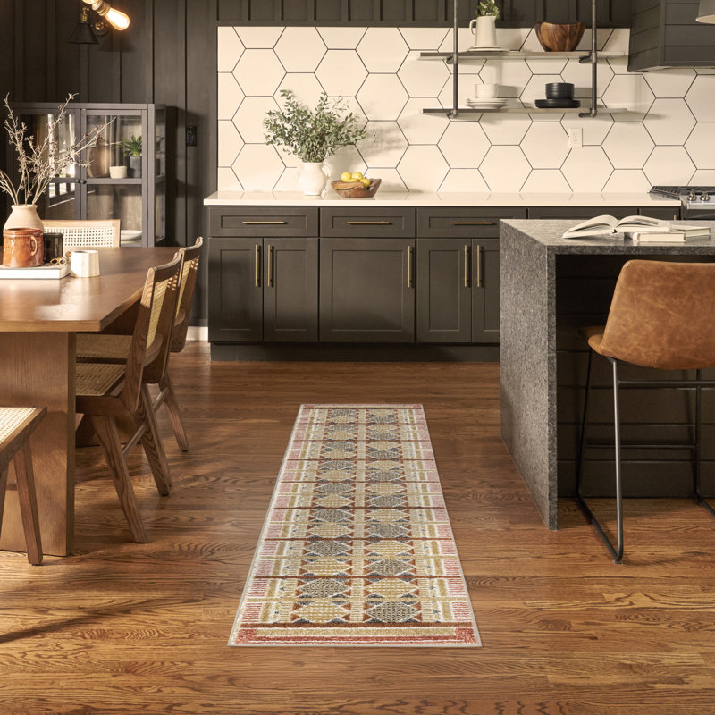 Tapis d'intérieur moderne Maridee, Tapis de couloir 2 pi x 6 pi