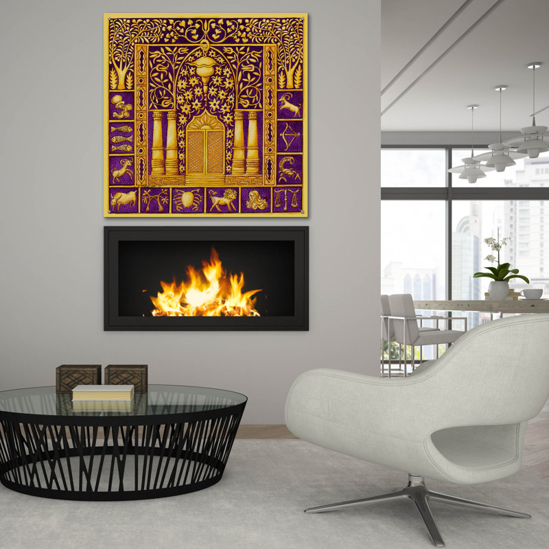 Art mural en verre Astoria Grand, H 36 po x l 36 po x P 0,2 po