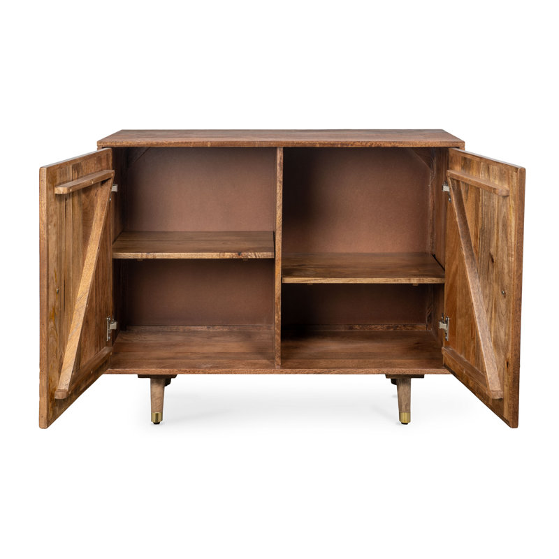 Bayro Solid Wood Accent Cabinet