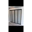 Armoire coulissante 4 panneaux en verre givré - Structure en aluminium avec technologie Silent Glide-92149739-92149737