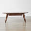 Table basse rectangulaire avec plateau et tiroir en bois massif