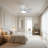 30" White Modern Flush Mount Ceiling Fan with Dimmable LED Light, DC Motor, 5 ABS Blades, Remote Control for Living Room or Bedroom-28639656