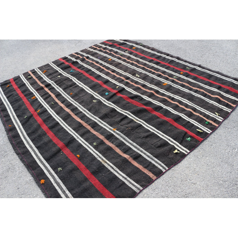 Grand kilim turc rétro rouge surdimensionné avec un design antique de la Turquie