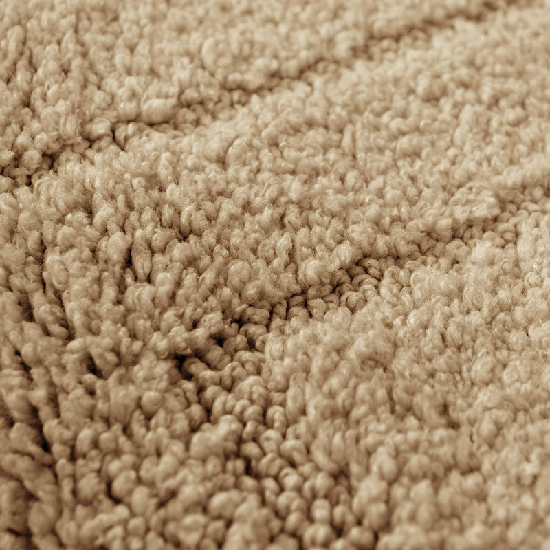 Josie 2 Piece Bath Mat and Pedestal Mat Set, Beige