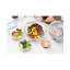 Ensemble de 5 contenants alimentaires en verre borosilicaté Genicook