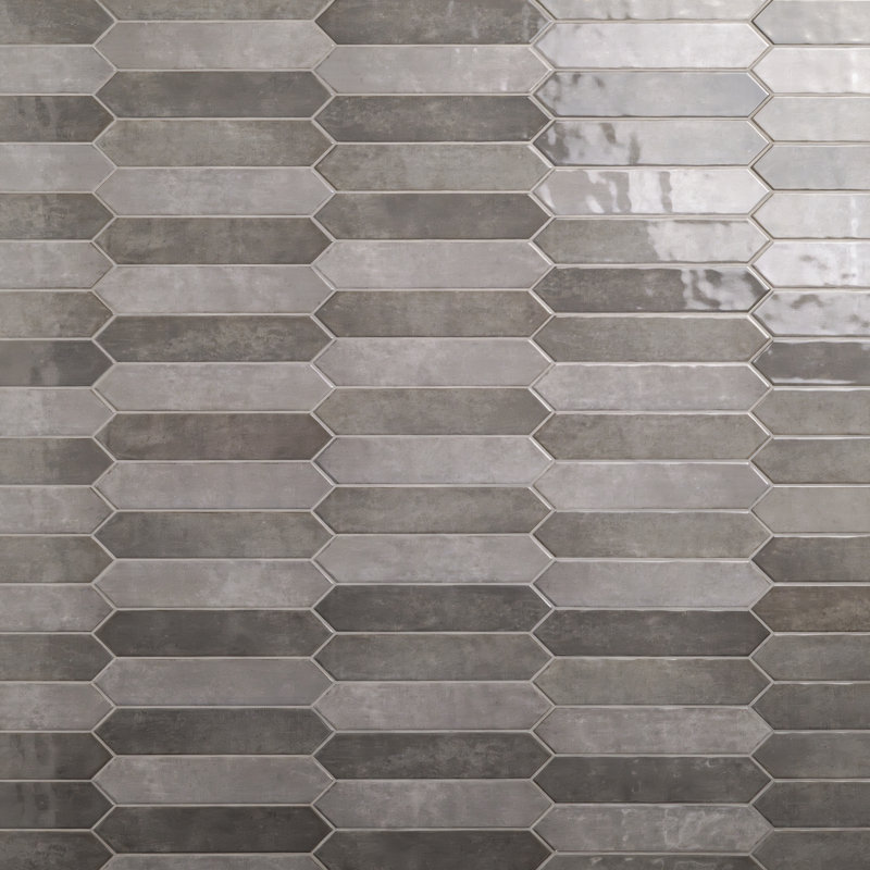 MSI Renzo Glossy Ceramic Picket Wall Tile, Storm