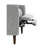 Pushback Manual Recliner High Back Channel Detail Tapered Legs Leathered Upholstery Gray Finish Primary Living Room-1383628881
