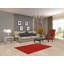 Tapis contemporain contemporain rouge Gabbeh