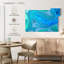 Vagues turquoise abstraites Avery-107716666