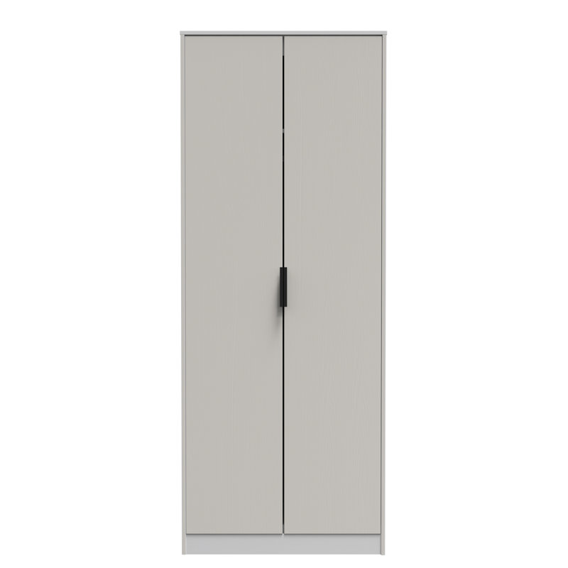 Turah Manufactured Wood Wardrobe, Grey Ash