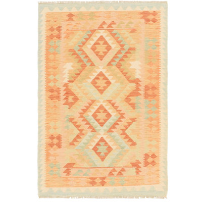 Elland One-of-a-Kind 3'2" X 5' New Age Wool Area Rug in Red
