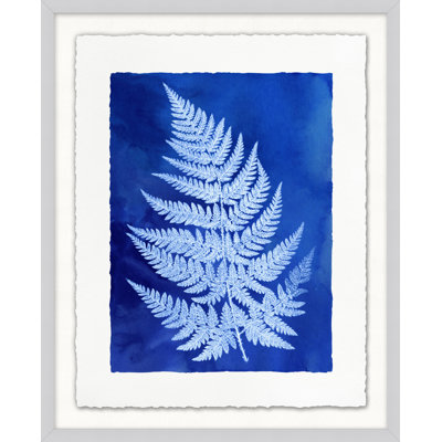 Fernspirationdigo 3' Framed Graphic Art Print on Glass