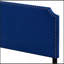 Grand lit en velours bleu Haemon