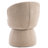 Upholstered Boucle Accent Chair Swivel Armless Barrel Chiar-1415000668