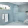 Maven 30 in. x 86.75 in. Fully Frameless Arched Fluted Single Fixed Shower Panel