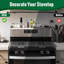 30" Adjustable Length Stove Top Shelf - Stainless Steel Stove Shelf, Spice Rack Over Stove For Kitchen Stove, Seasoning Organizer With Double-Sided Tape, Fit For Flat Top Only