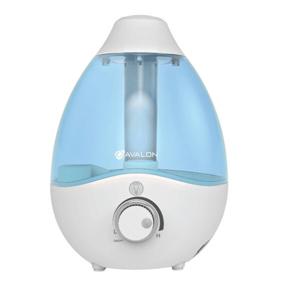 Avalon 1 Gallons Cool Mist Ultrasonic Tabletop Humidifier with Adjustable Humidistat for 100 Cubic Feet