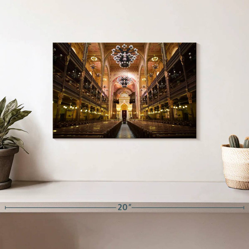 Nicci Great Synagogue Interior, 8" H x 12" W