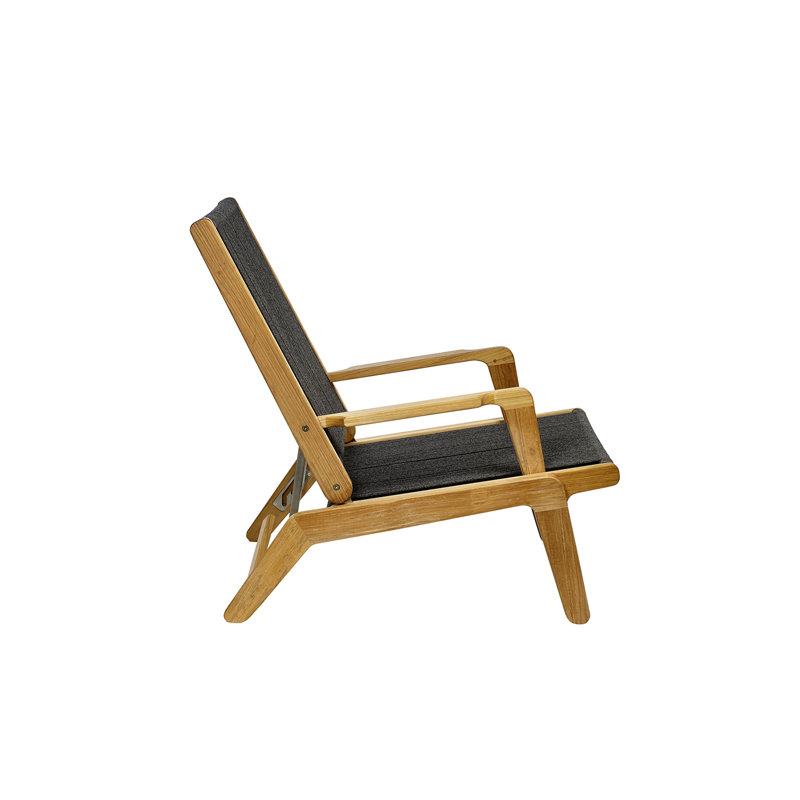 Skagen Outdoor Teak Lounge Chair, No Cushion