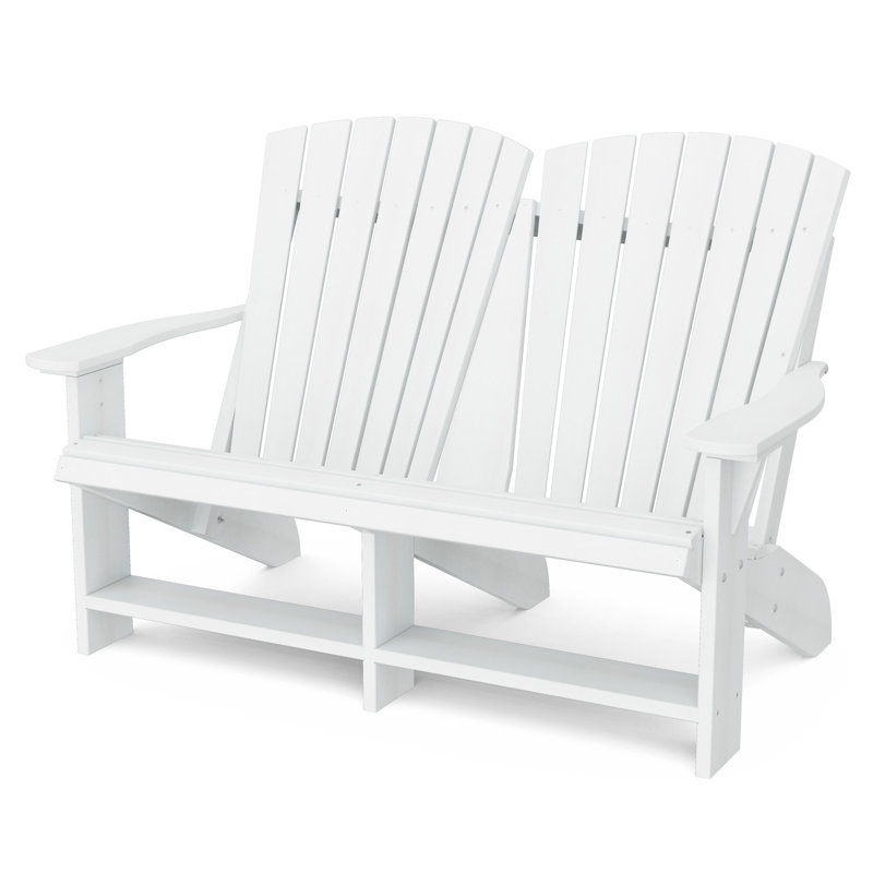 Heritage Double Adirondack Chair, White