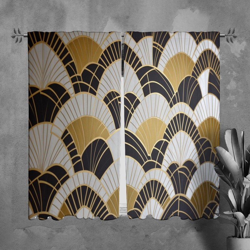 Paire de rideaux obscurcissant en polyester Tearria, L 20 po x L 61 po