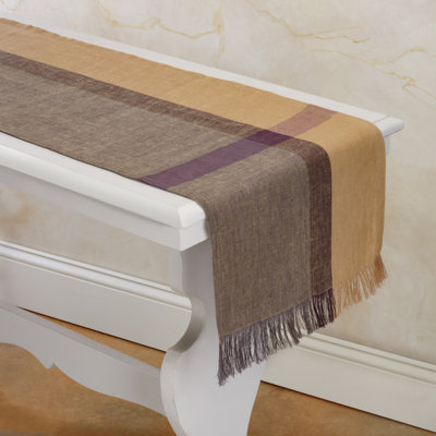 Handwoven Flax Linen Table Runner