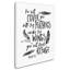 «Cover You With Feathers», art textuel sur toile tendue-23092387